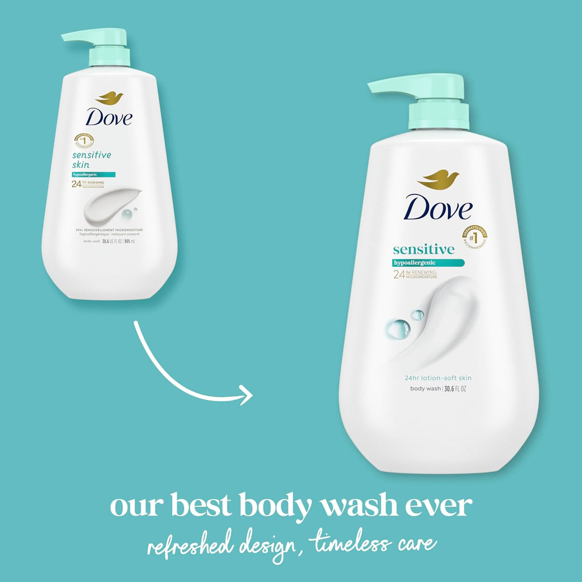 Dove 24hr lotion-soft skin body wash