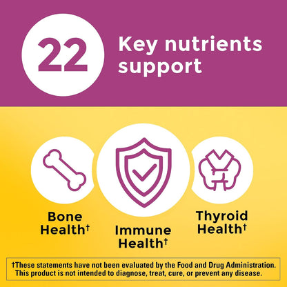 Nature Made daily multivitamin with vitamins B C D3 and E