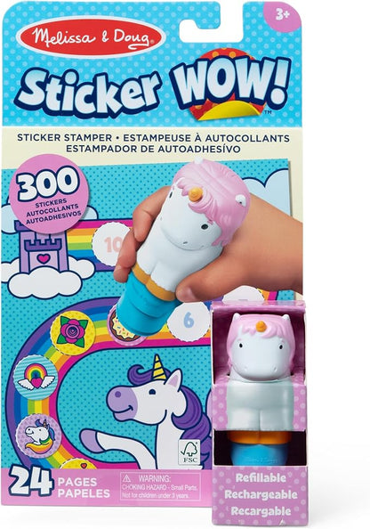 Melissa & Doug Sticker Wow Unicorn activity pad and stamper