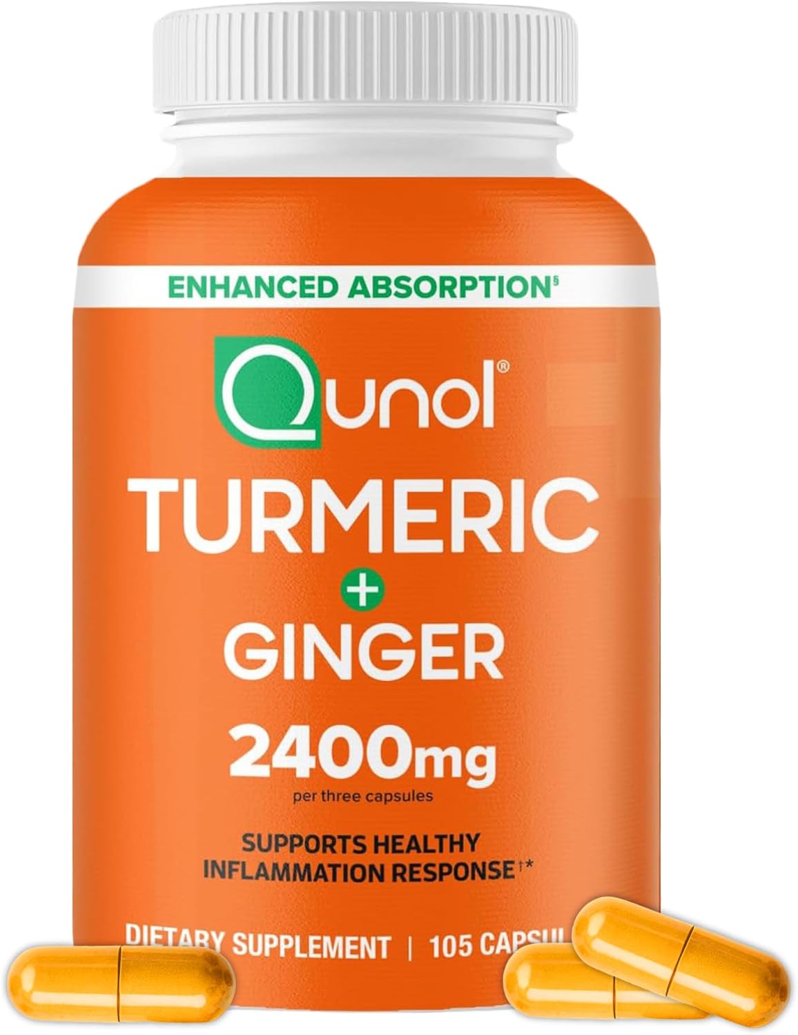 Qunol 2400mg turmeric extract supplement bottle
