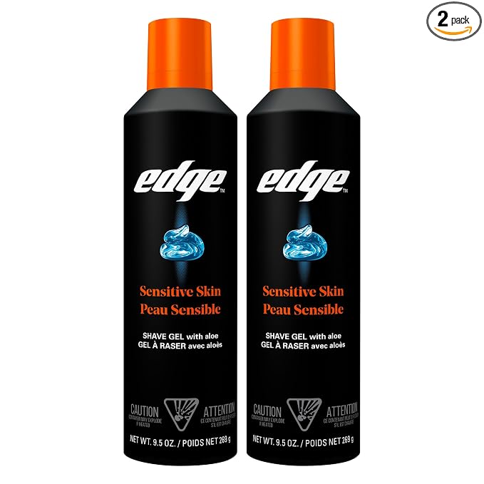 Edge shaving gel for men sensitive skin 2 pack