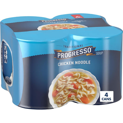 Progresso chicken noodle canned soup 19 oz cans
