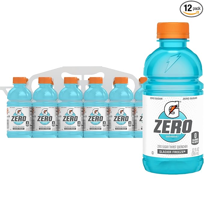 Gatorade Zero Glacier Freeze 12 oz bottles 12 pack