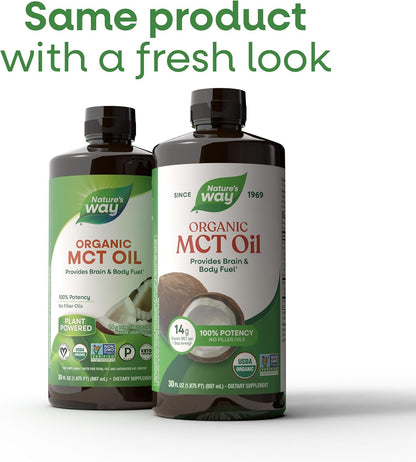 Nature's Way coconut sourced MCT oil bottle