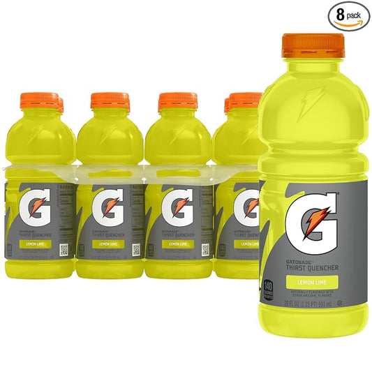 Gatorade Thirst Quencher lemon-lime 20 oz 8 pack