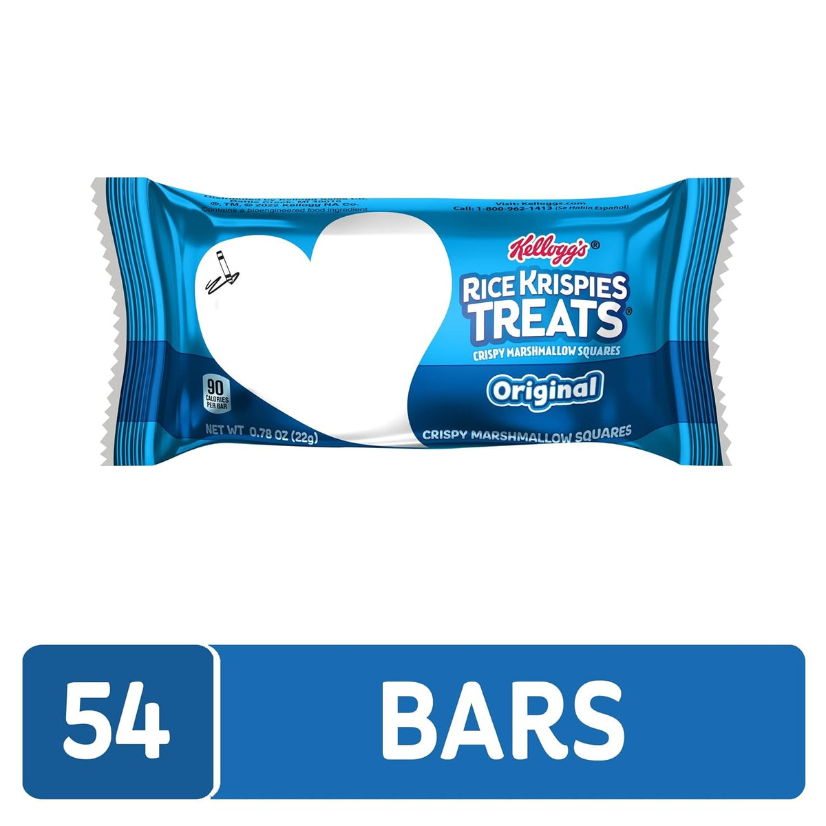 Original crispy rice marshmallow bars in bulk snack box