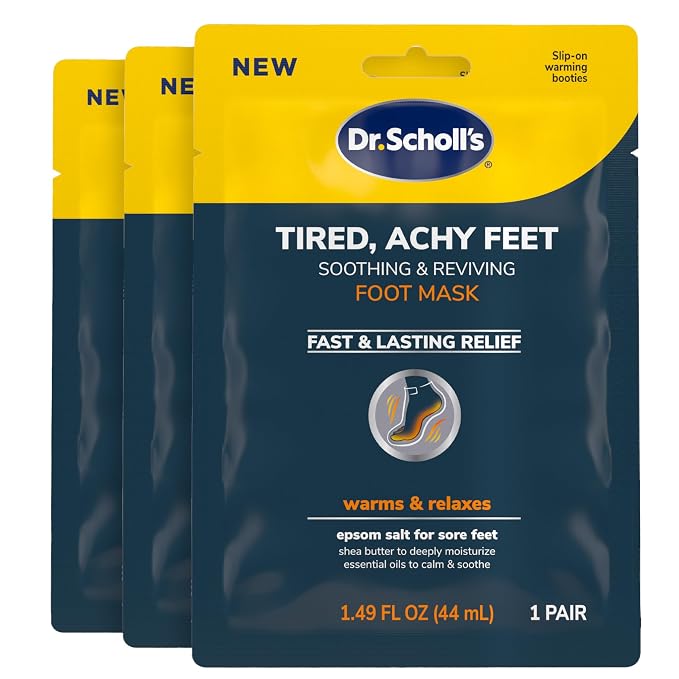 Dr. Scholl's warming foot mask booties 3 pair pack