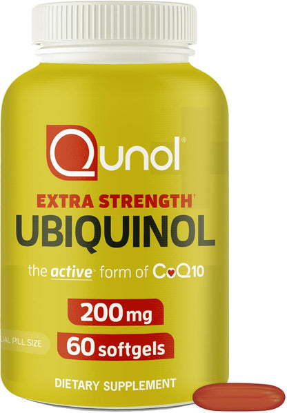 Qunol extra strength ubiquinol CoQ10 softgels