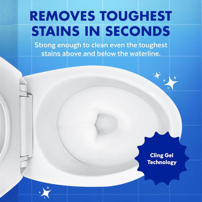 Toilet Bowl Cleaner Unisex Clinging Gel 24 oz