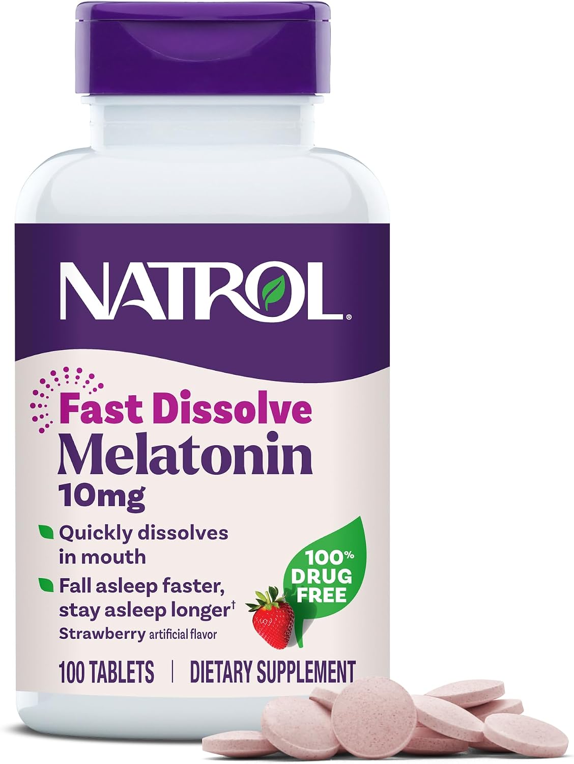 Natrol adult melatonin sleep support supplement packaging