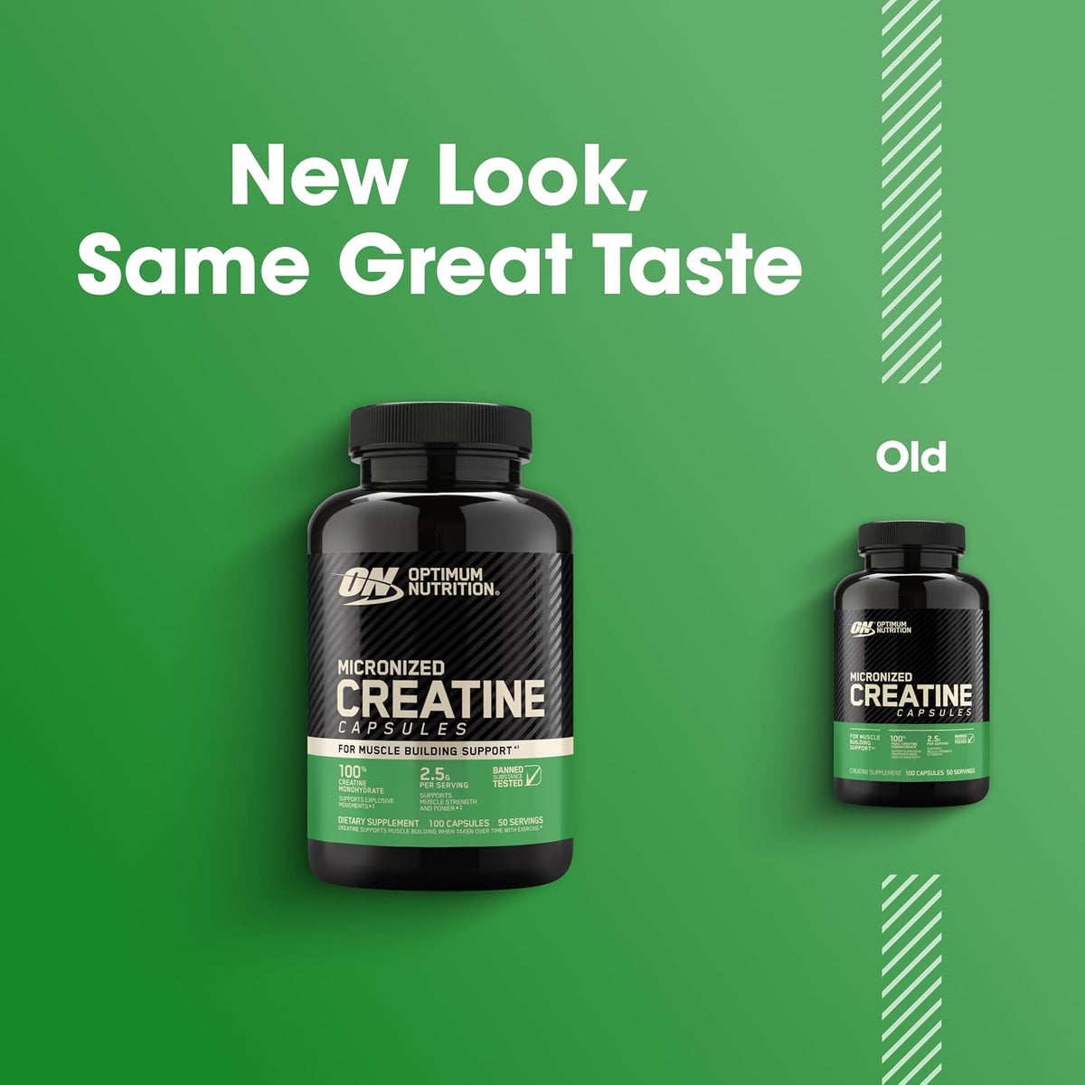 100 count micronized creatine monohydrate capsule bottle