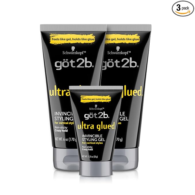 Got2B Ultra Glued extra strong hold hair gel set