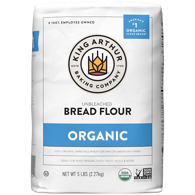 King Arthur organic unbleached bread flour 5 lb bag