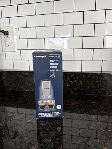 Visit the De'Longhi Store — De'Longhi EcoDecalk Descaler, Eco-Friendly Universal Descaling Solution for Coffee & Espresso Machines, 2-Pack (1 use per pack)