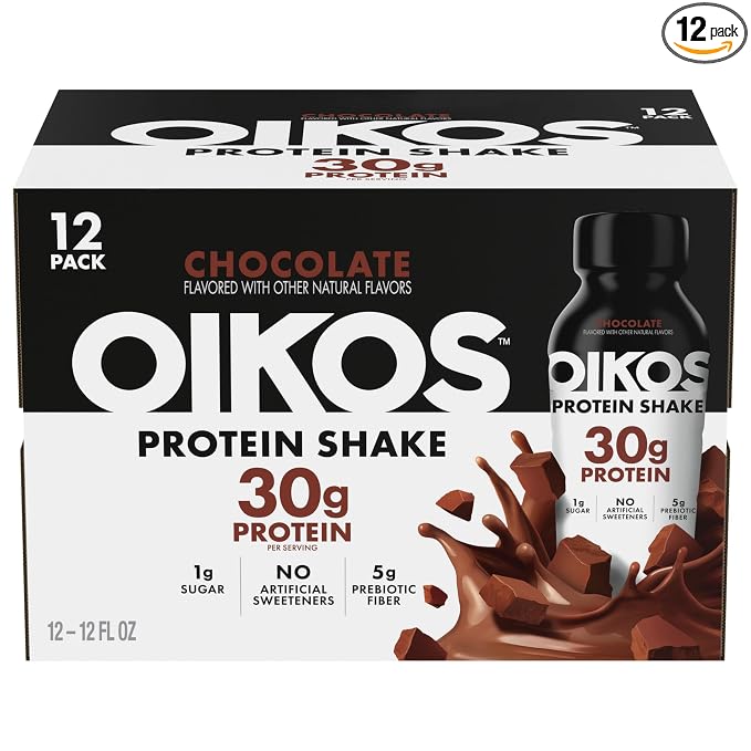 Oikos Chocolate 30g Protein Shake 12 pack
