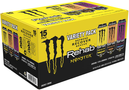 Monster Rehab wild berry tea energy drink can