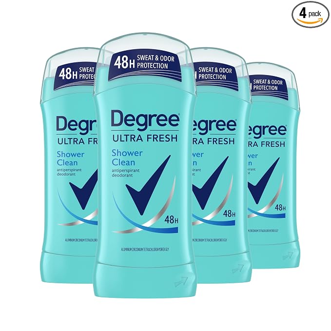 Degree Ultra Fresh Shower Clean antiperspirant deodorant four-pack