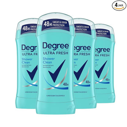 Degree Ultra Fresh Shower Clean antiperspirant deodorant four-pack