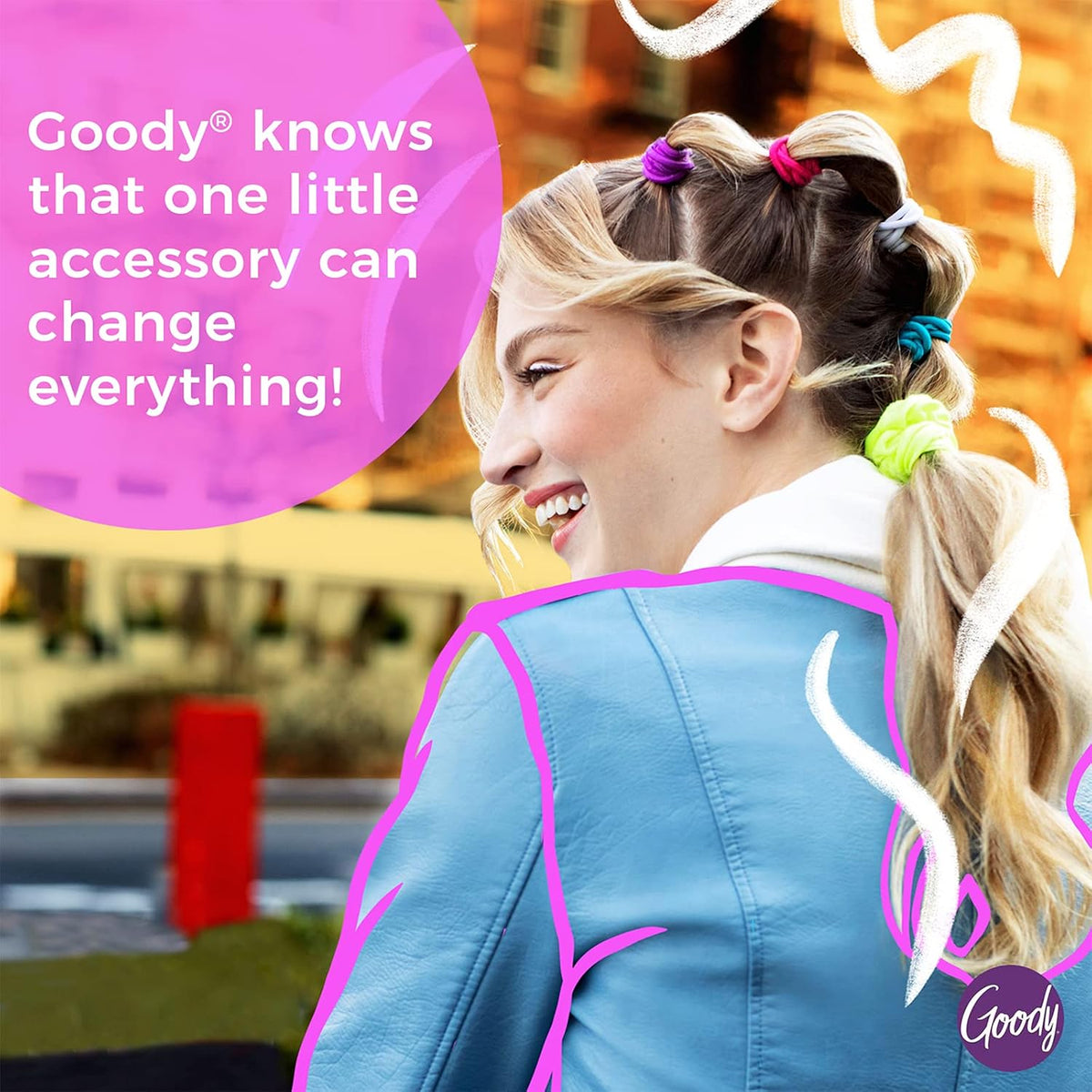 GOODY pain-free hair ties for ponytails and buns