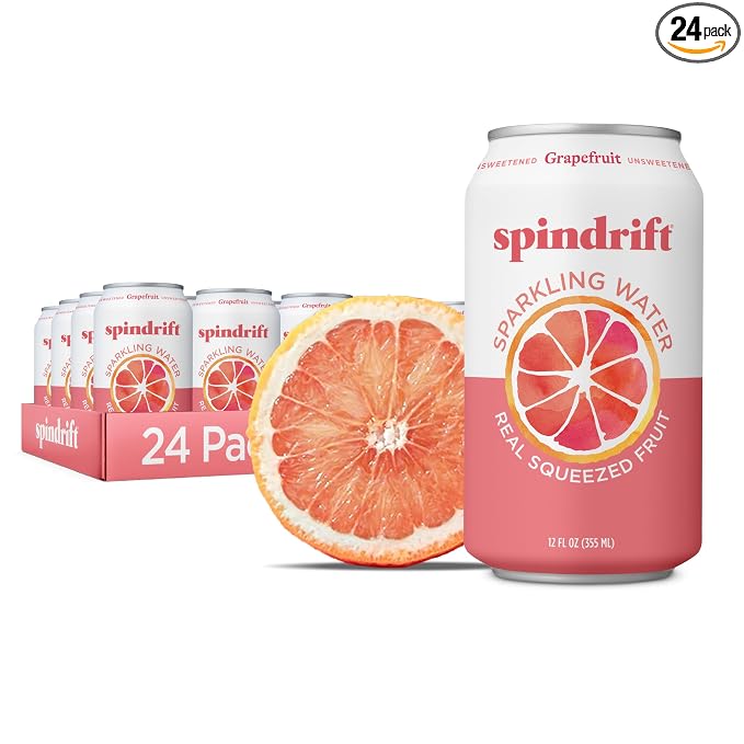 Spindrift Grapefruit Sparkling Water 24 pack cans
