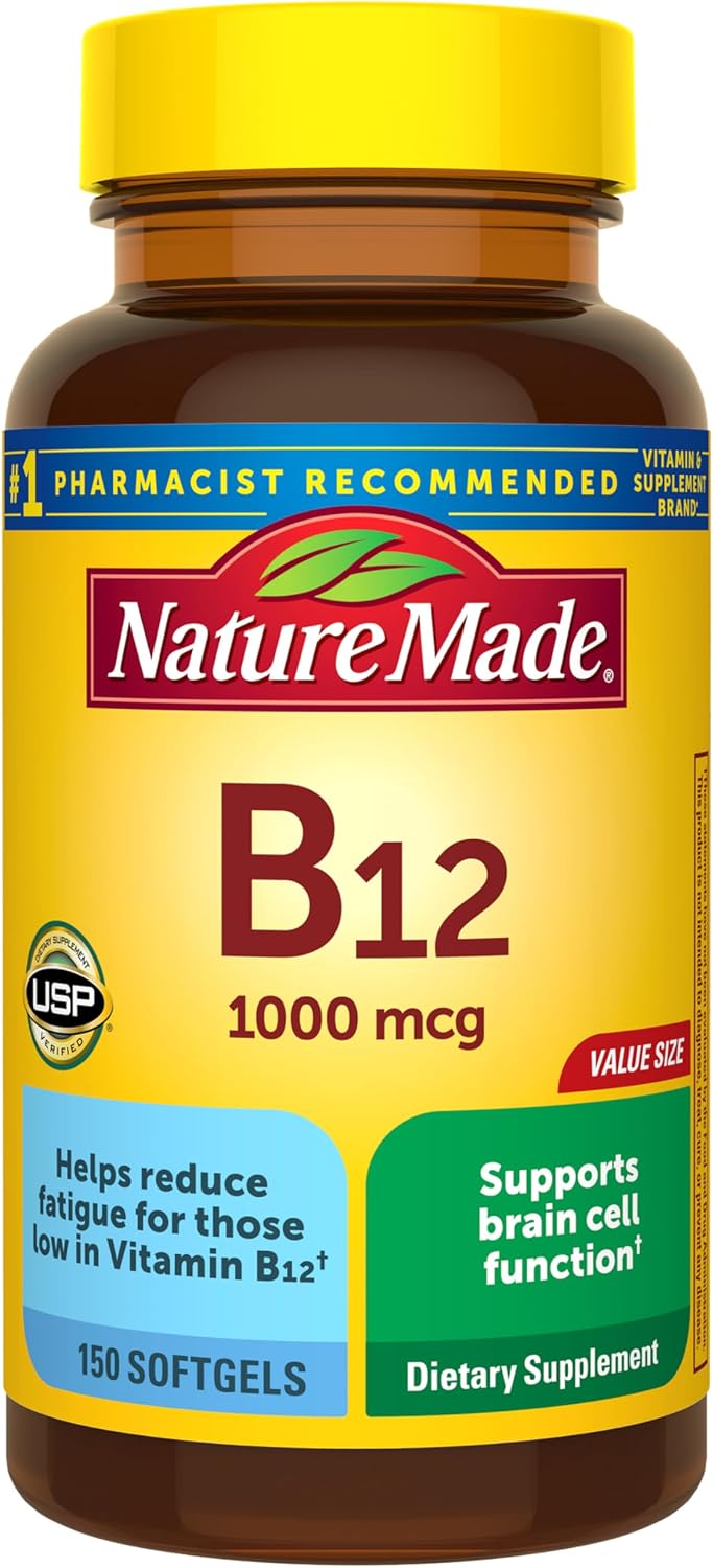 Nature Made B12 energy metabolism support supplement