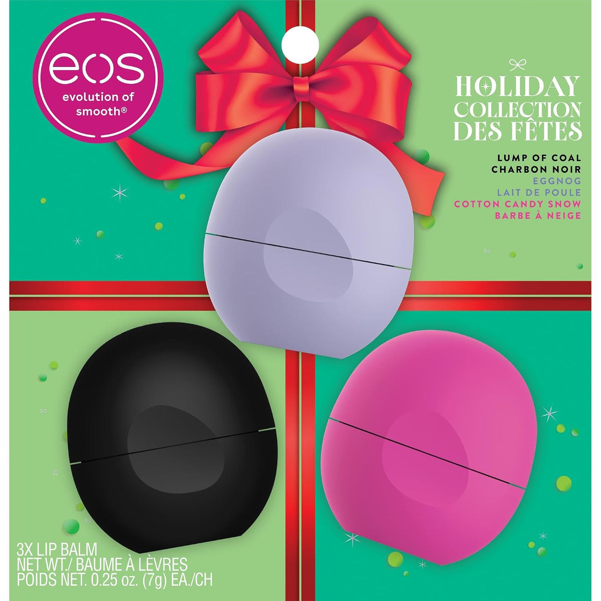eos three-pack sphere lip balm stocking stuffers