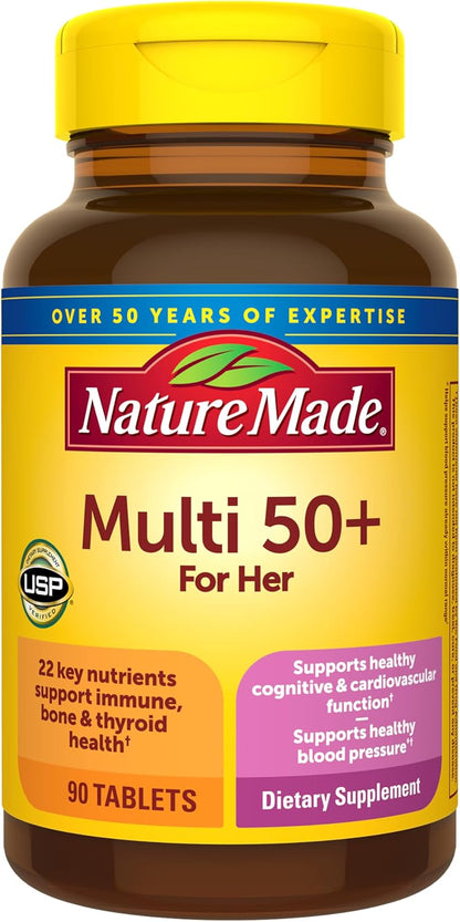 Nature Made women 50 plus multivitamin bottle front view