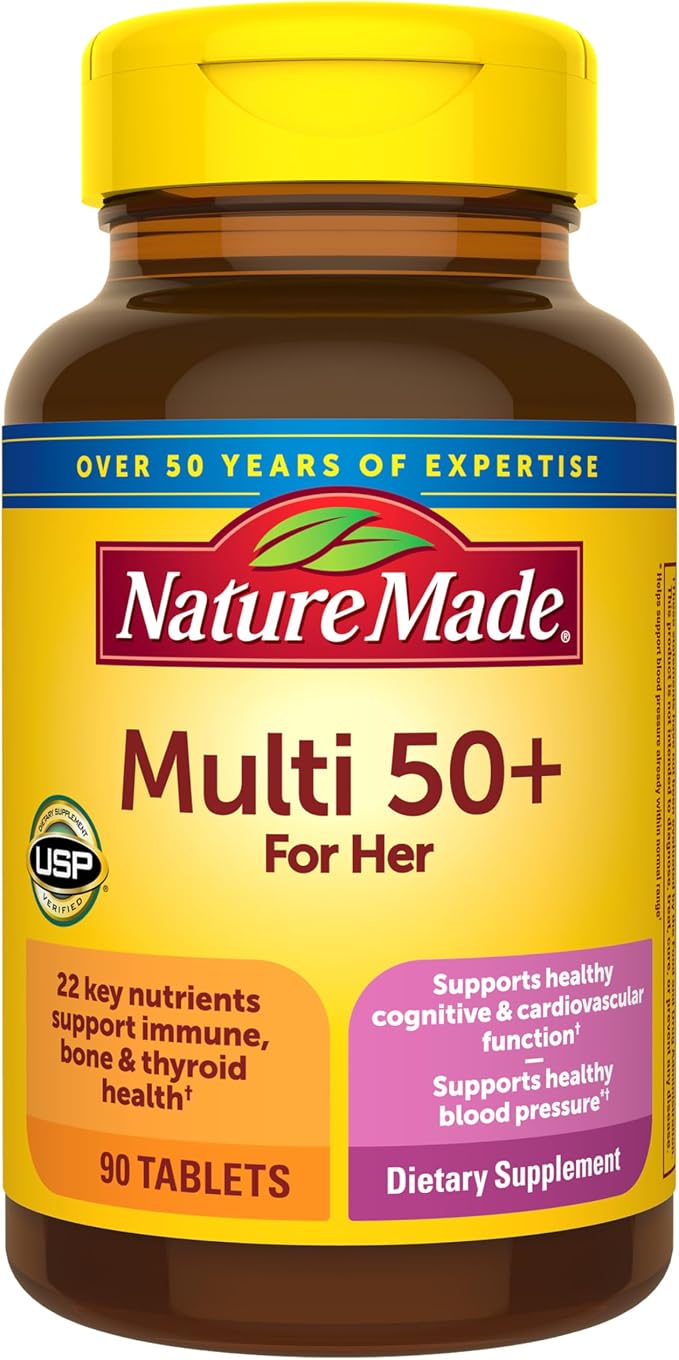 Nature Made Multivitamin for Women 50+ No Iron 90 tablets