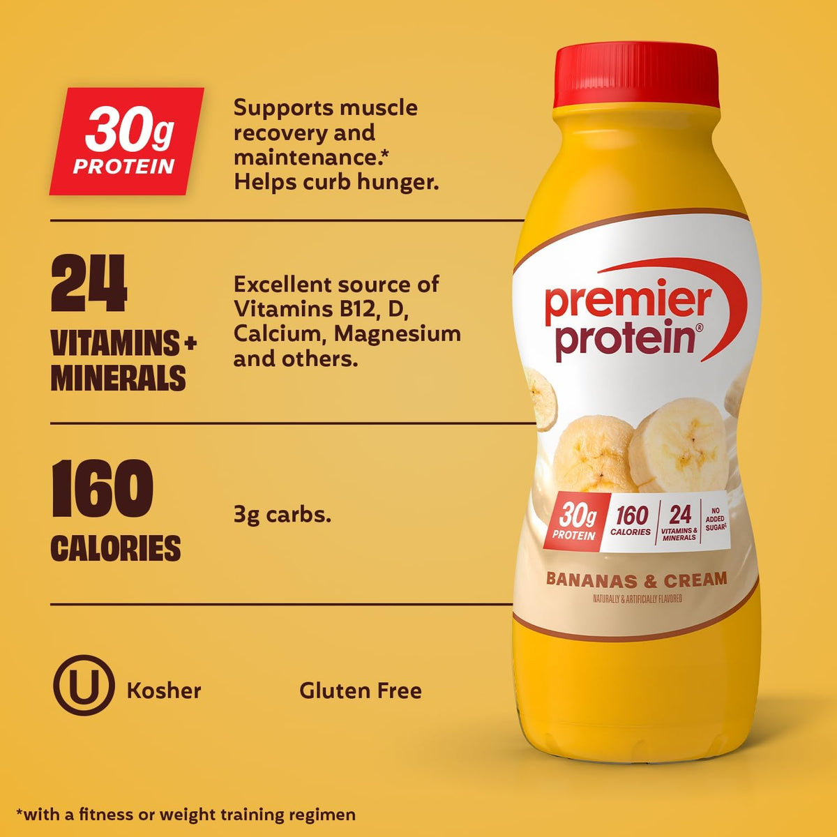 Bananas & Cream ready to drink protein shakes