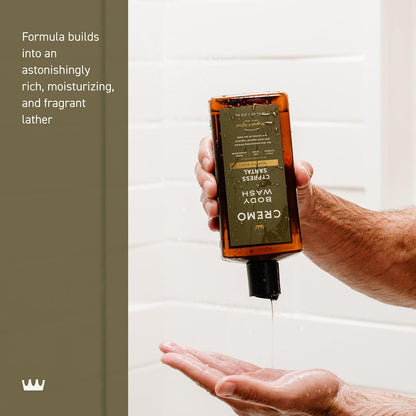 Cremo moisturizing men's body cleanser, Cypress Santal
