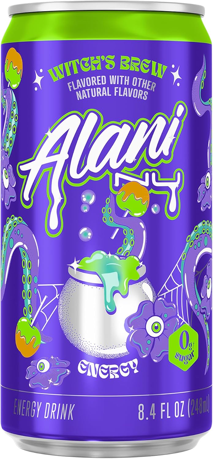 Zero sugar Alani Nu WITCHES BREW mini cans
