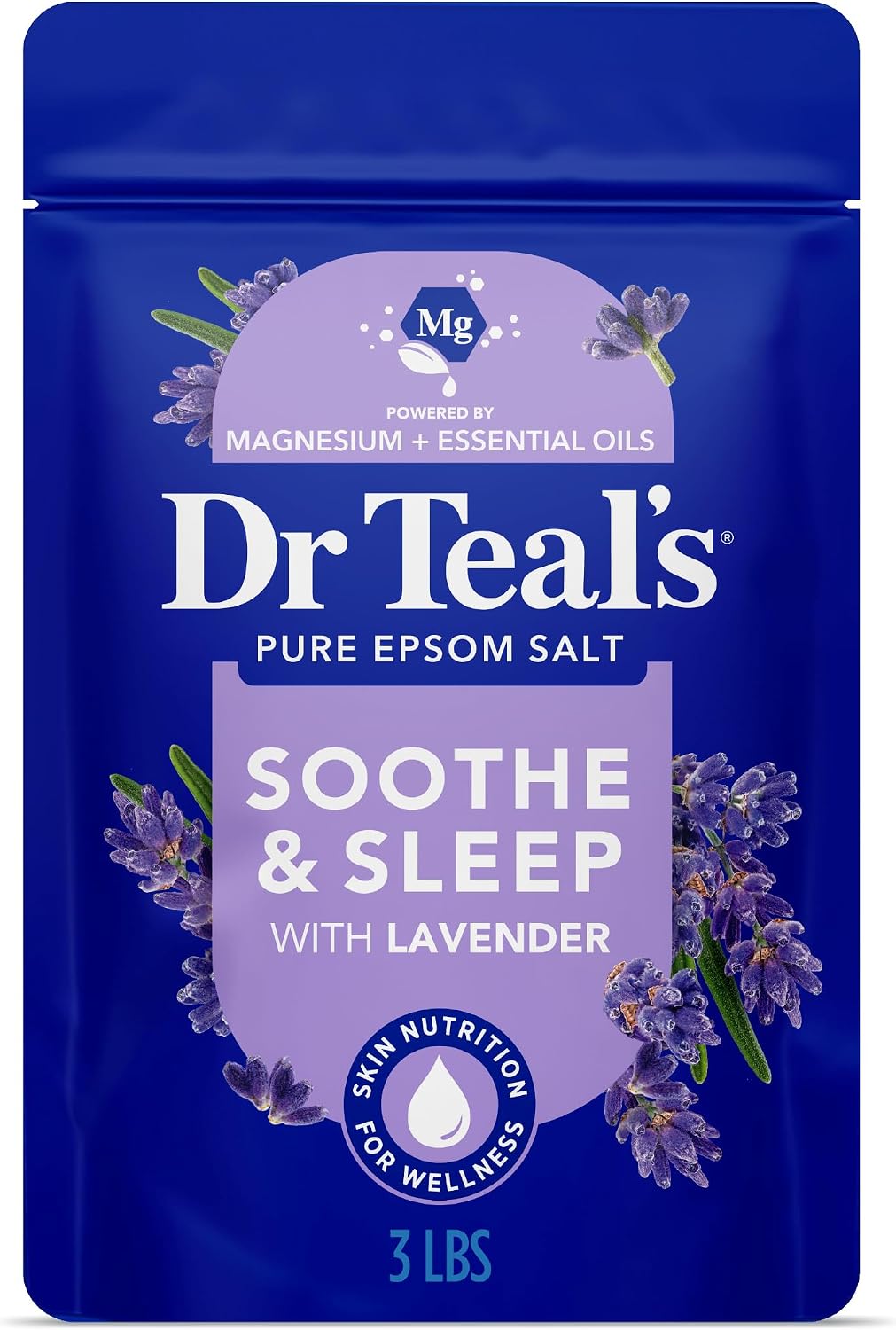 Lavender Epsom salt bath soak by Dr Teal's