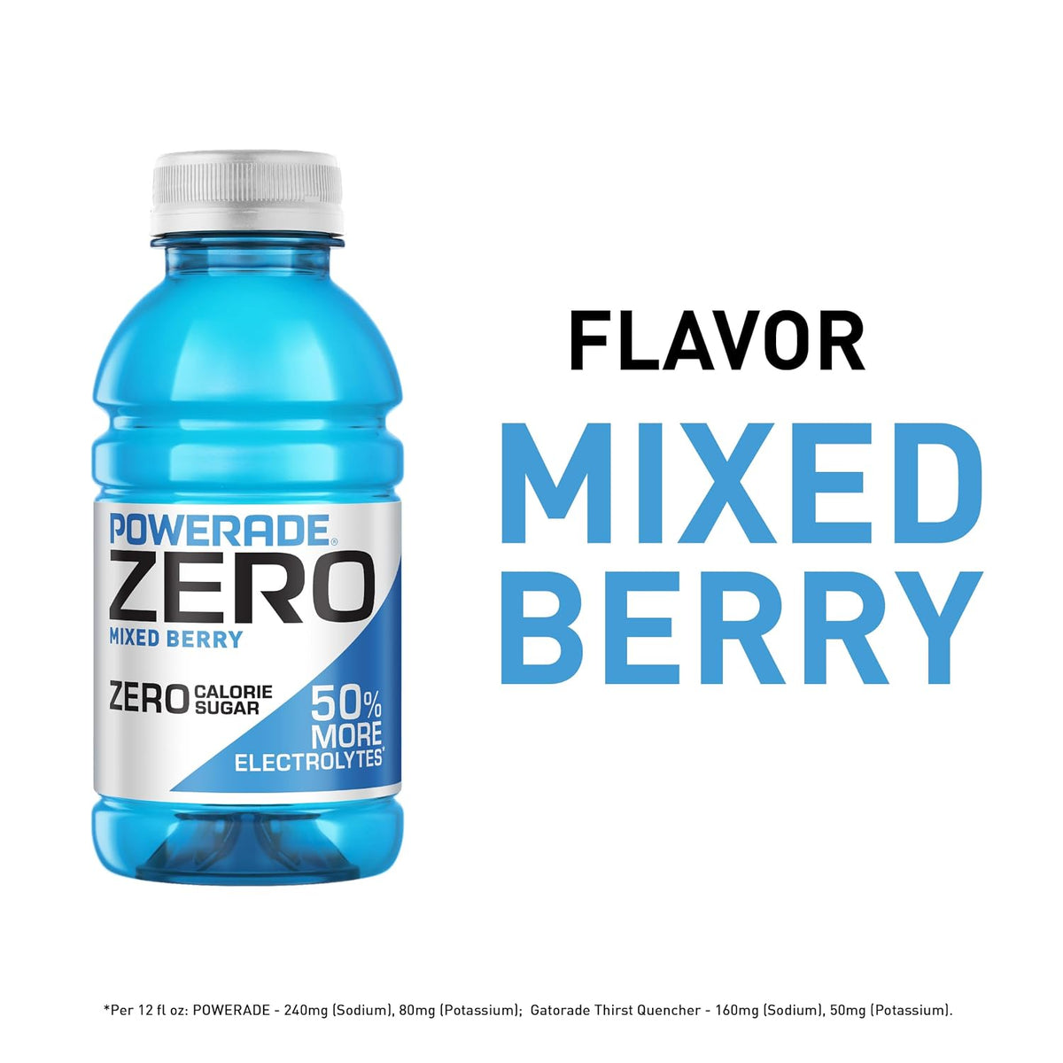 POWERADE Zero Mixed Berry eight-pack of 12 oz bottles