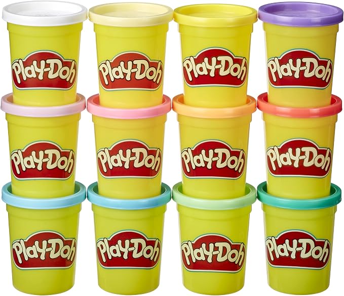 Play-Doh pastel colors bulk 12-pack of 4-ounce cans