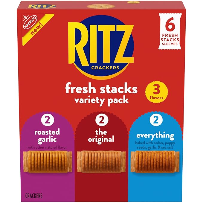 RITZ Fresh Stacks Crackers variety pack box