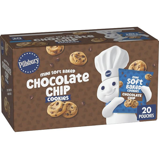 Pillsbury soft baked mini chocolate chip cookies 20 oz