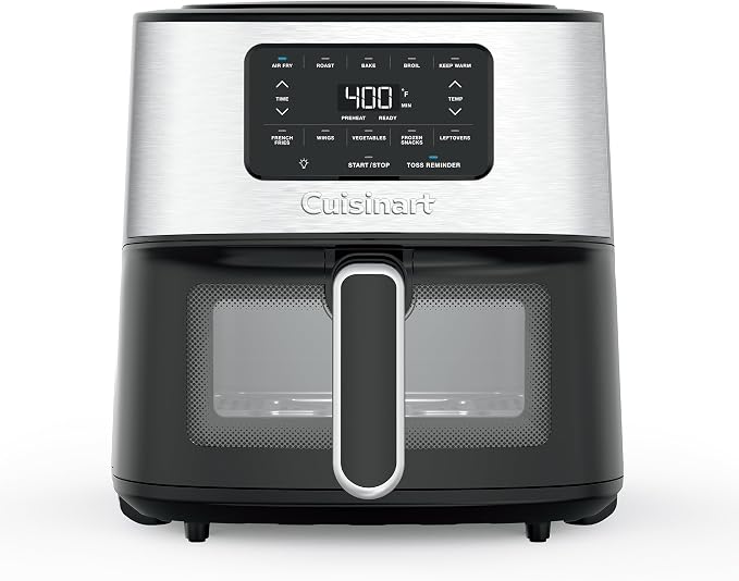 Cuisinart 6-quart stainless steel black air fryer