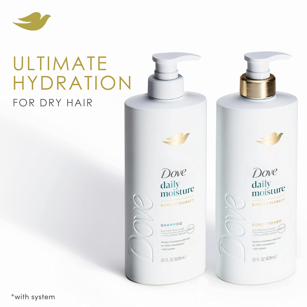 Dove 28 fl oz daily moisture hair care shampoo