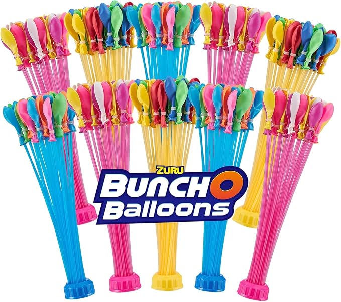 Self sealing water balloons for pool party games