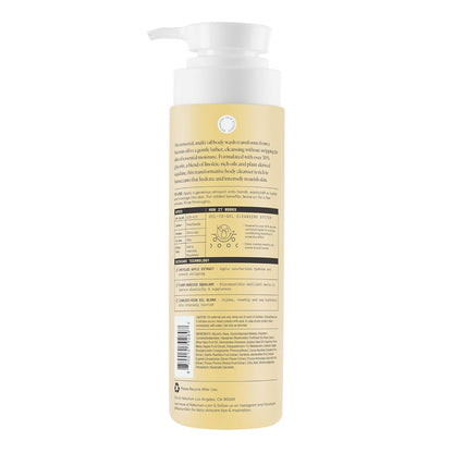 Naturium oil to lather body cleanser for glowing skin