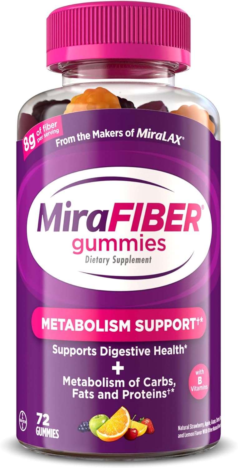 MiraFIBER prebiotic fiber gummies for adults