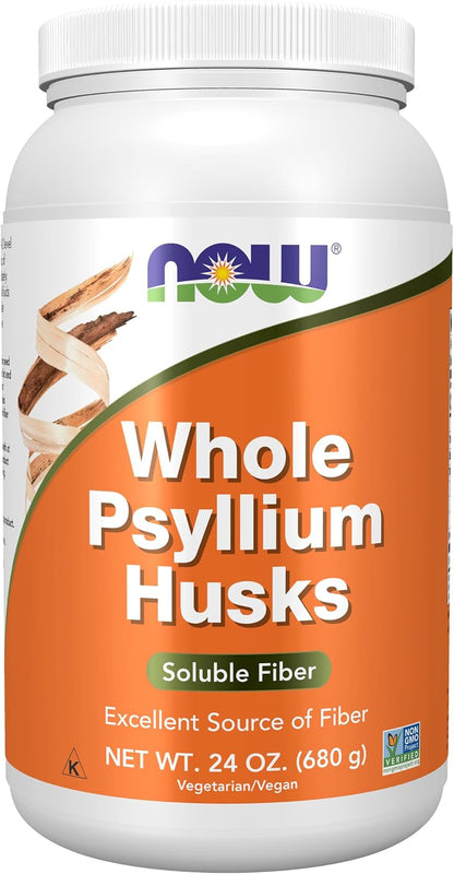 Whole psyllium husks soluble fiber supplement
