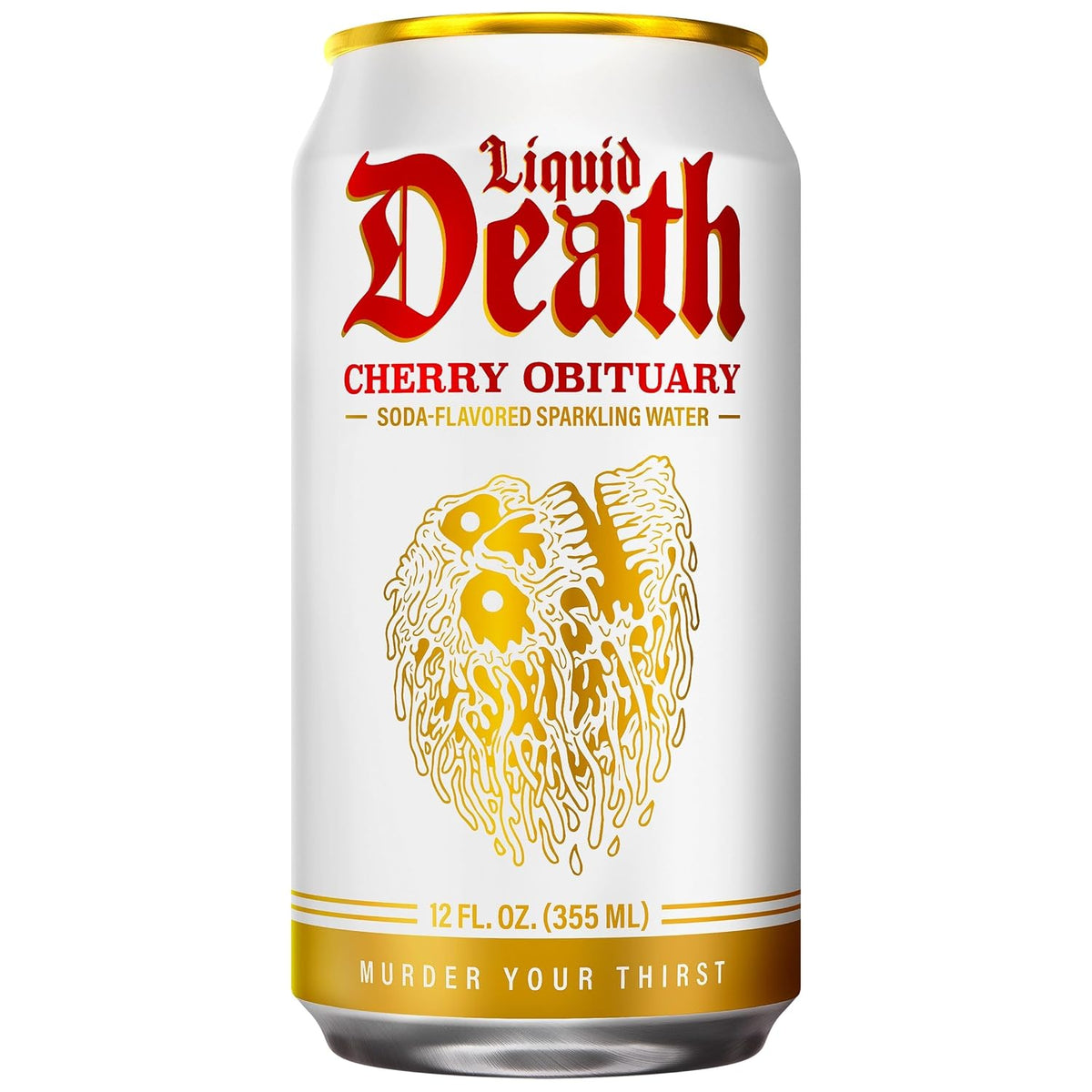 Liquid Death caffeine-free cherry sparkling water