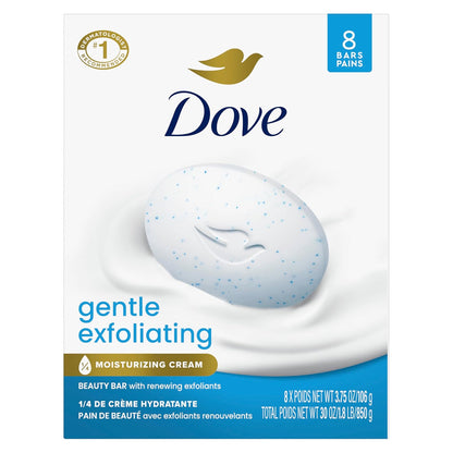 Dove renewing exfoliating beauty bar soap pack