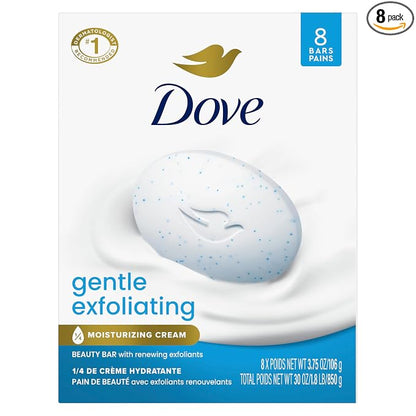 Dove Gentle Exfoliating Beauty Bar Soap 8 count