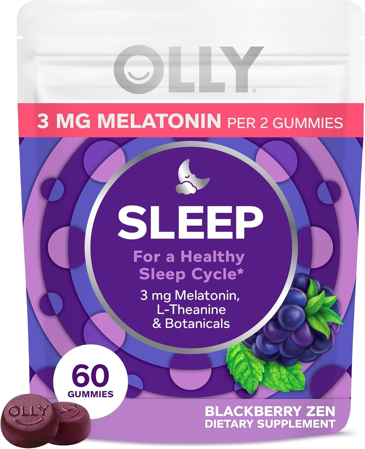 OLLY sleep gummies with melatonin and L-theanine