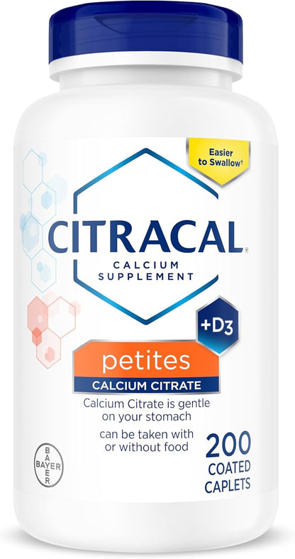 Citracal Petites calcium citrate with vitamin D3 200 count bottle