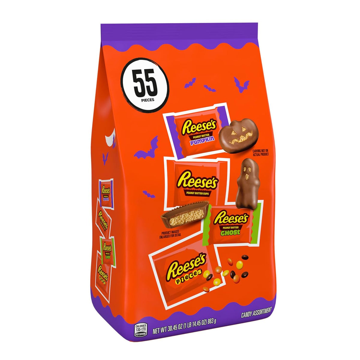 Reese's peanut butter pumpkins ghosts and cups candy mix
