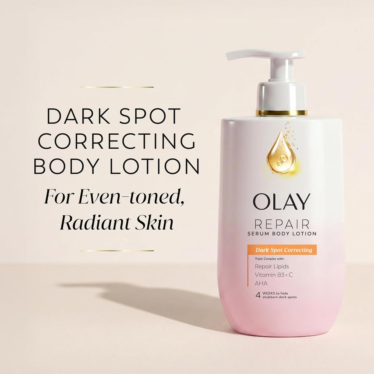 Olay quick absorbing dark spot correcting lotion bottle