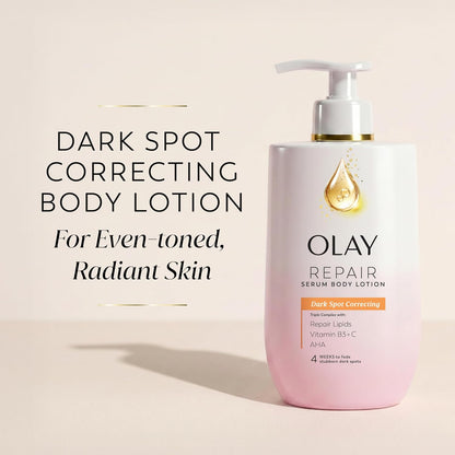 Olay quick absorbing dark spot correcting lotion bottle